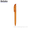 Color Press Ballpoint Pens Plastic Simple Transparent Color